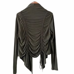 Mossimo XL green rouched cardigan